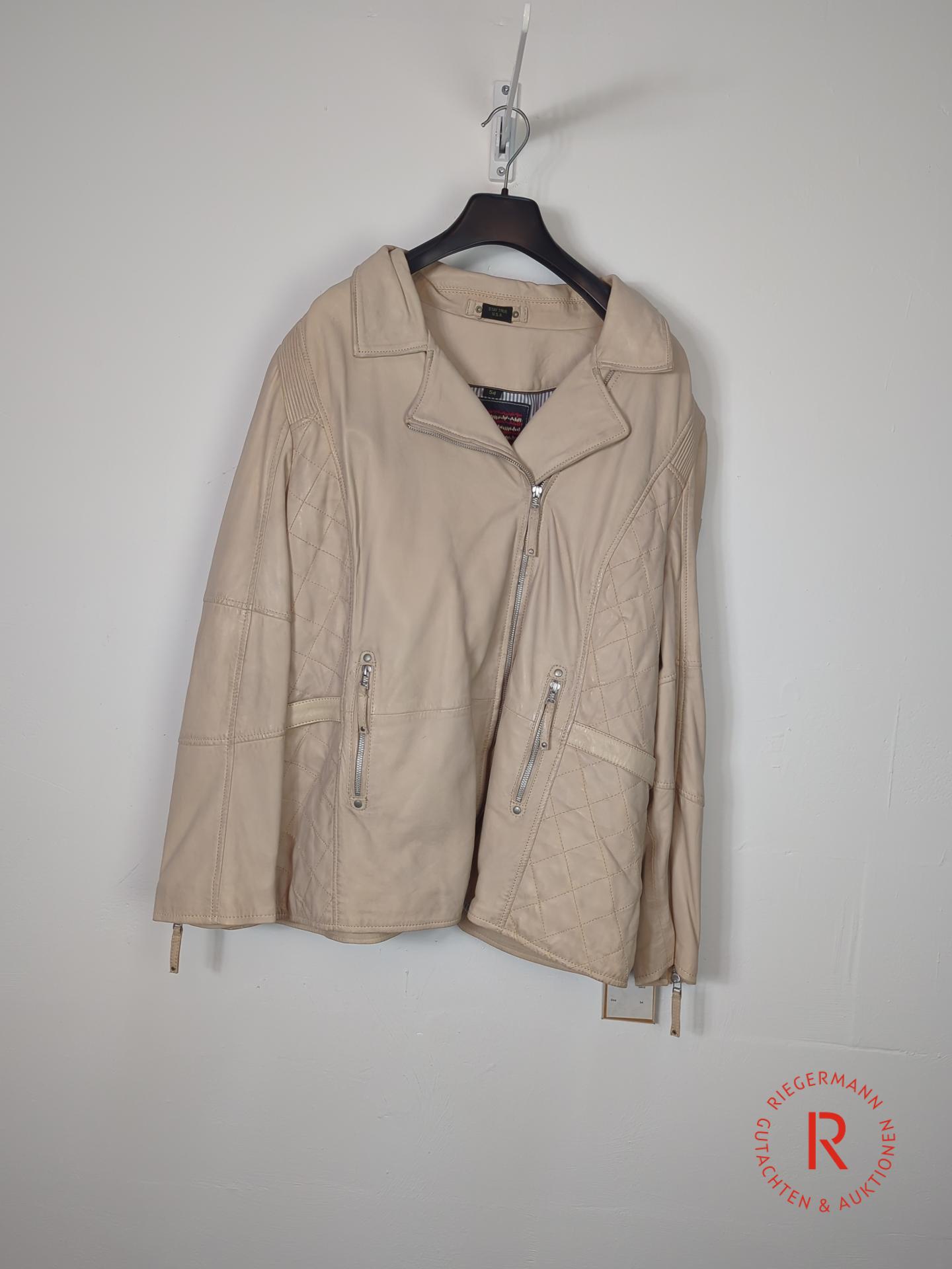 DAMEN LEDERJACKE GRÖSSE 54